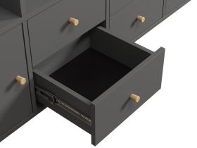 Стеллаж Кейн 2-149x75 Графитовый