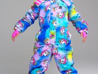 Комбинезон текстильный с полиуретановым покрытием для девочек