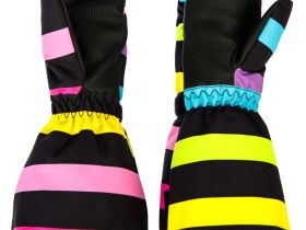 Варежки текстильные для девочек