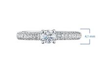 Кольцо из белого золота с бриллиантами э0901кц10200951