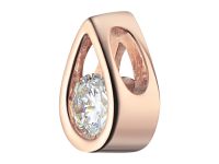 Подвеска из красного золота с бриллиантом э0201пд12102500