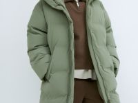 Пуховик для девочек, Зеленый