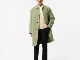 Мужской шерстяной кардиган Lacoste свободного кроя