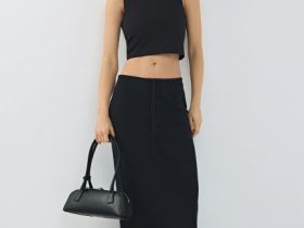 Укороченный топ, Черный