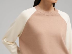 Свободный джемпер с рукавами-реглан