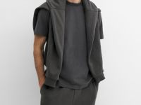 Базовая футболка из хлопка, Коричневый