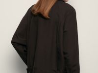 Жакет с добавлением льна и отложным воротником