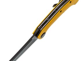 Нож Узбекский малый складной, сталь N690, рукоять G10 желтый