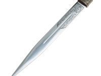 Сувенирный кавказский кинжал K-03, мельхиор