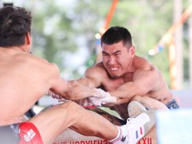 Завершились соревнования по мас-рестлингу и якутской вертушке на Играх Манчаары