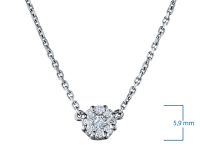 Колье из белого золота с бриллиантами э0901кл09160600