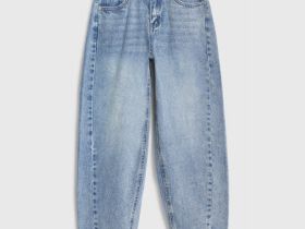 Джинсы Barrel для девочек, Голубой