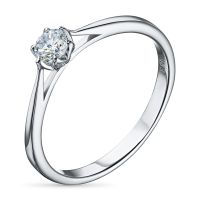 Классическое кольцо из серебра э0612кц04203105_white