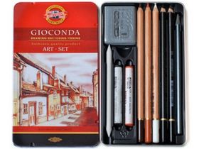 Набор для графики Koh-I-Noor "Gioconda Art-Set" 10 предметов, в металл коробке
