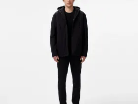 Мужская утепленная рубашка Lacoste оверсайз с капюшоном