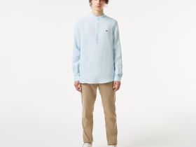 Мужская льняная рубашка Lacoste
