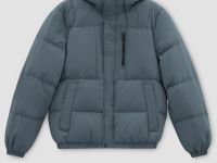 Пуховик с воротником-стойкой