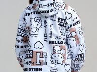 Куртка текстильная с полиуретановым покрытием для девочек (ветровка)