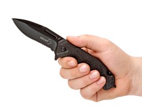 Нож складной Savior 2 Boker, сталь 12C27, рукоять FRN