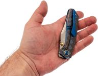 Складной нож Assassin knives Mini Rex, сталь Elmax/Damascus, рукоять титан