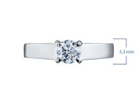 Классическое кольцо из белого золота э4712кц01090500_white