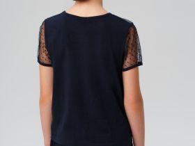 Фуфайка трикотажная для девочек (футболка)