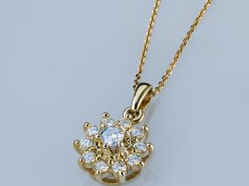 Классическая подвеска из желтого золота э0312пд04202940_white