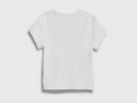 Футболка в рубчик для девочек, Белый