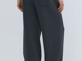 Широкие трикотажные брюки Wide leg, Серый