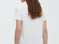 Футболка из мерсеризованного хлопка с принтом