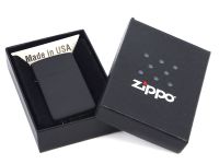 Зажигалка ZIPPO Black Matte, латунь с порошковым покрытием, черный, матовая, 30х55х10 мм