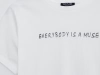 Футболка свободного силуэта с принтом