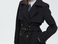 Двубортный тренч с поясом