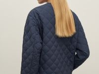 Куртка утепленная с округлым воротником