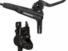 Комплект дискового тормоза Shimano BR-MT501 (черный 750 мм левый - передний полимерные колодки)