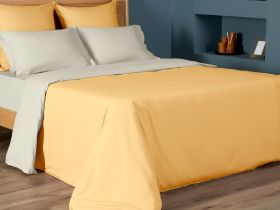 Постельное белье Summer yellow & Onyx gray