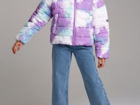 Куртка текстильная с полиуретановым покрытием для девочек