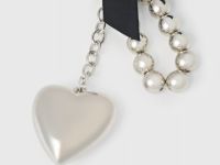 Брелок в форме сердца для девочек, Серебряный