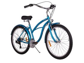 Женский велосипед Stels Navigator 150 Lady 21-sp V010, год 2025, цвет Синий, ростовка 17