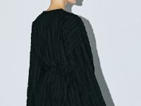 Укороченное кимоно с поясом из декоративной ткани, Черный