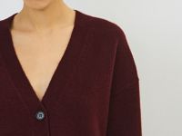 Кардиган из мягкой пряжи с шерстью, Фиолетовый