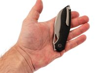 Складной нож TuoTown Hawk, сталь T10S, рукоять G10/Carbon Fiber
