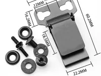 Универсальная клипса для ножа, нержавеющая сталь