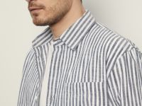 Рубашка свободного силуэта в полоску