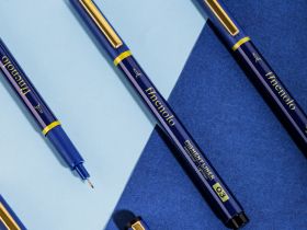 Набор капиллярных ручек Finenolo 7 шт (0.2, 0.25, 0.3, 0.35, 0.4, 0.45, 0.5мм) черные в пластиковой коробке