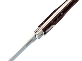 Автоматический складной нож Mikov Predator, сталь N690, рукоять Raffir, красный