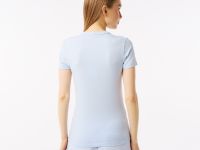 Женская хлопковая Футболка Lacoste Relaxed Fit