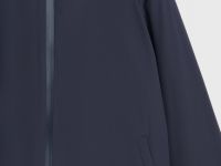 Утеплённая куртка с воротником-стойкой, Синий