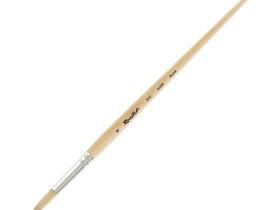 Кисть щетина №8 круглая Roubloff "1612" длинная ручка п/лак