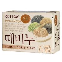 Ароматное мыло-скраб для тела  с комплексом злаков Lion Scrub Body Soap Five Grains
